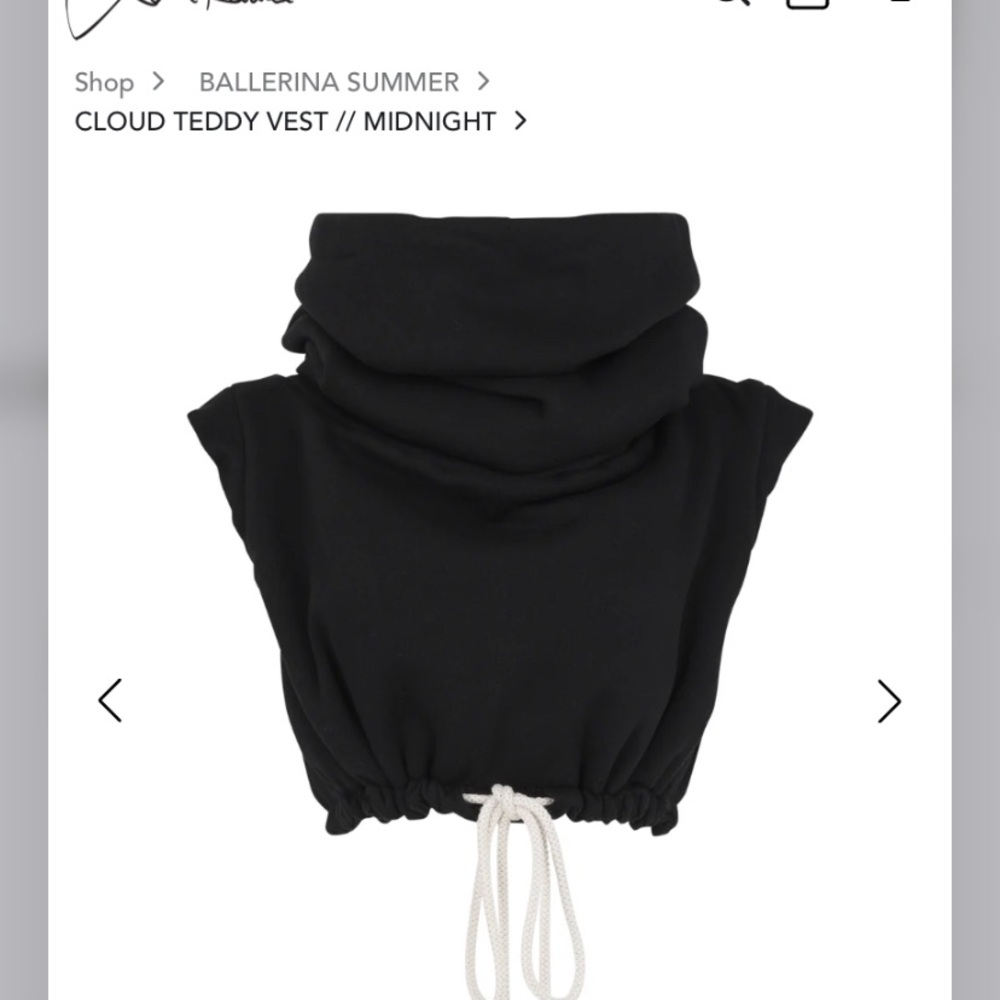 Black Hooded Vest